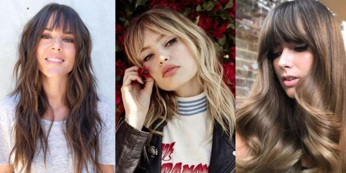 Trendikäs naisten hiustenleikkuu 2019: pitkät hiukset hippi