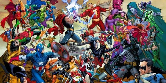 sarja noin superheroes: Toisin Marvel DC