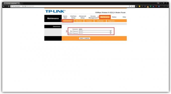 Miten vaihtaa salasana reitittimessä TP-Link TD-W8901N