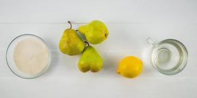 Yksinkertainen resepti hilloa päärynöitä