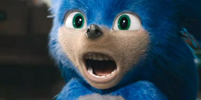 Kuva elokuvan "Sonic in the Movie" ensimmäisestä perävaunusta