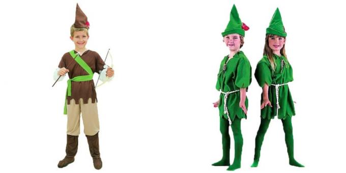 Uusi vuosi puvut lapsille: Robin Hood