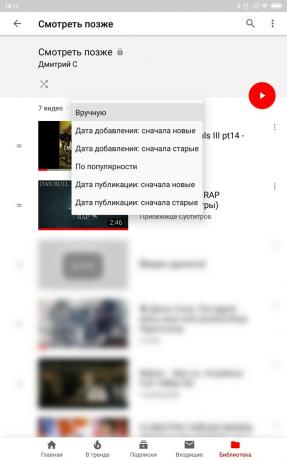 Hyödylliset YouTube-ominaisuudet Androidille: Lajittele videot Katso myöhemmin -luettelossa