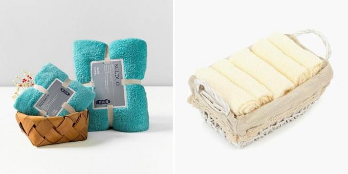 Taloa lämmittävä lahja: sarja pyyhkeitä