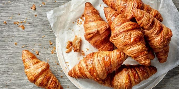 Juuri tällaisia ​​klassisten croissantien pitäisi olla. Tallenna resepti ja kokeile