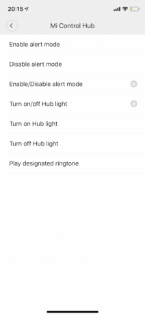 Xiaomi Mi Smart: valikoima toimia, kun painat