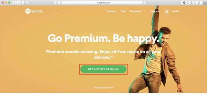 Kuinka käyttää Spotify Venäjällä valitse Hae Spotify Premium