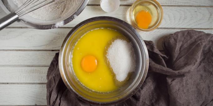 keksi baareja: munat ja sokeri