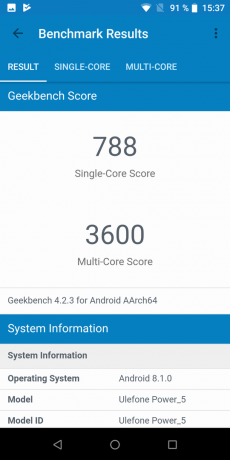 Ulefone Virta 5. Geekbench