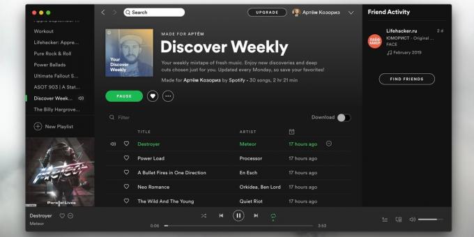 Spotify: Tarkka suositukset