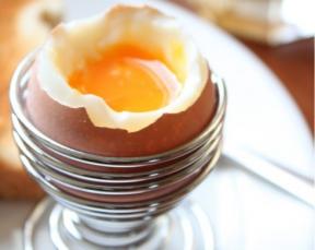 Kaava täydellinen keitetty muna