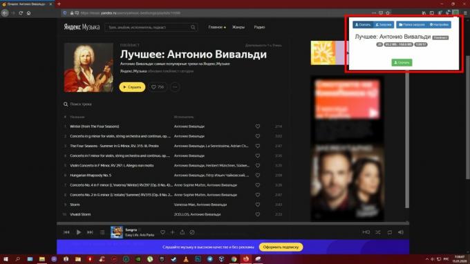Lataa musiikkia Yandexiltä. Musiikki ": Yandex Music Fisher