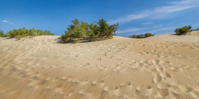 Nähtävyydet Anapa: hiekkadyynit Dzhemetissä