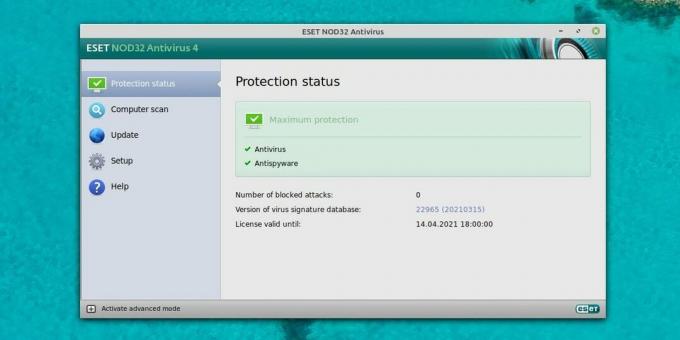 Virustorjunta Linuxille: ESET NOD32 Antivirus Linux Desktopille
