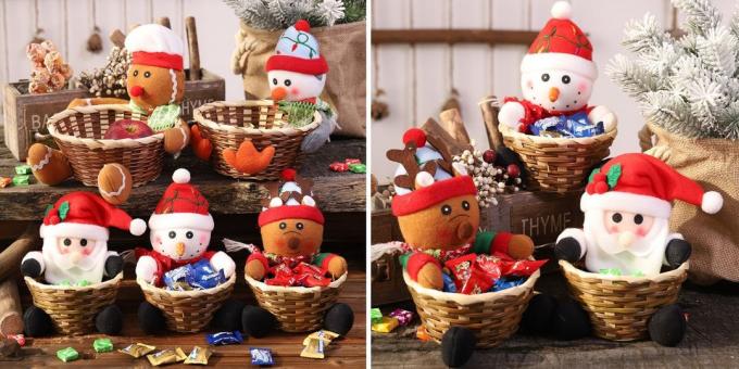 Tuotteita AliExpress, joka auttaa luomaan joulutunnelmissa: Vase makeisia