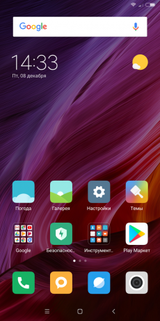Xiaomi Mi MIX 2: ohjelmisto