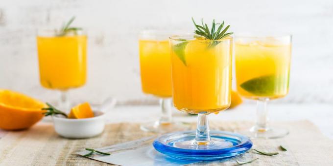 Reseptejä mehut. oranssi limonadi