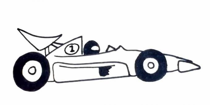 Kuinka piirtää kilpa-auto