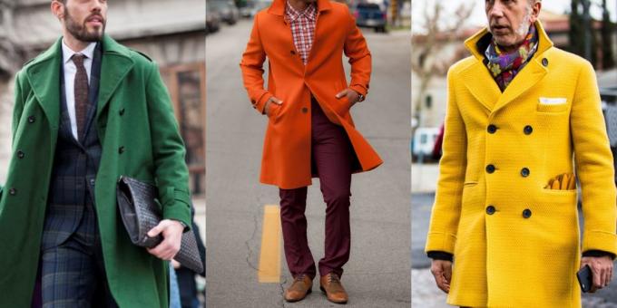 Kesällä myynti Vaatteiden ja jalkineiden miehille: Värilliset Coat