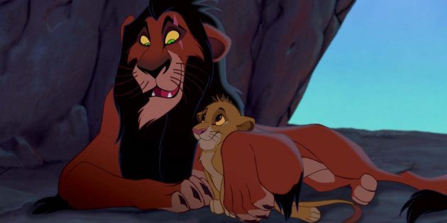 Simba ja arpi animaatioelokuva "The Lion King"