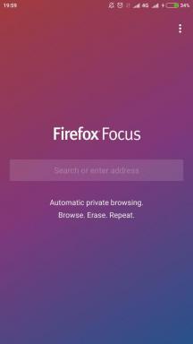 Firefox Focus - mobiiliselaimella vainoharhainen ja taloudellinen