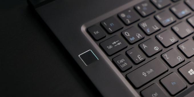 Acer Swift 7: n sormenjälkitunnistin