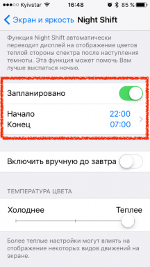 Miten korjata virhe aikataulu Yövuoro iOS 9.3