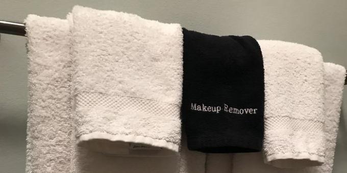 palvelu hotellit: pyyhkeet meikki
