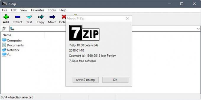 7zip - ilmainen ohjelma luomiseen ja arkistoja