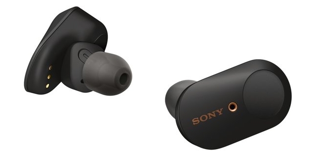 kuulokkeet Sony WF-1000XM3 on erittäin pienikokoinen