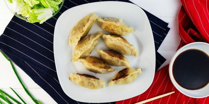 Gyoza nyytit lihalla ja vihanneksilla