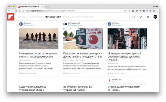 Miten löytää kiinnostavimmat Internet: Flipboard