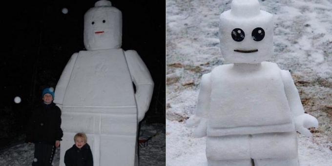 Snow muovaa käsillään: Lego mies