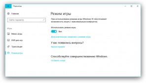 Miksi ja miten aktivoida pelin siirtyminen Windows 10 Tekijöille Update