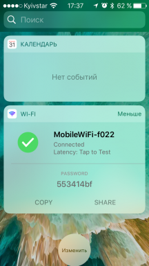 Wi-Fi-widget näyttää testejä ja tietoja langattoman verkon iOS lukitusnäytöllä