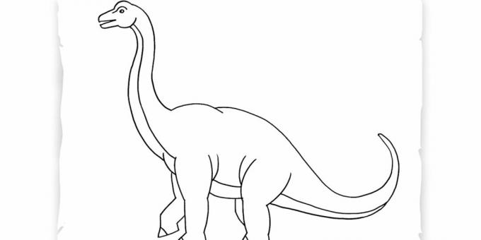 Kuinka piirtää brachiosaurus