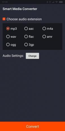 Audio Converter Androidille ja iOS: 