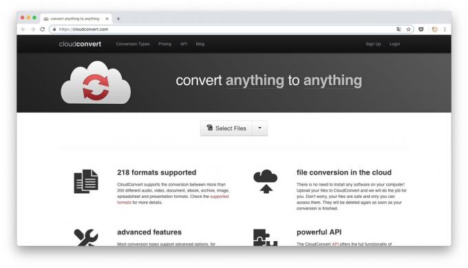 Online muuntimet: CloudConvert