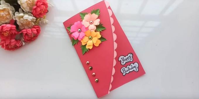 Miten saada kortti kukkia syntymäpäivä käsillään