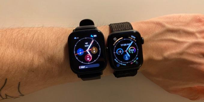 Amazfit GTS: Vertailu Apple Watch