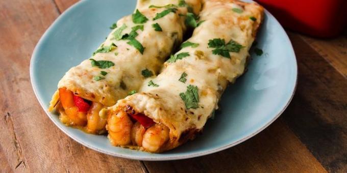 Miten kokki katkarapuja: Enchilada katkarapuja ja pippurilla