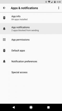 Android O: lukematonta ilmoitusta