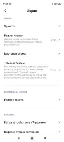 Redmi Note 9 Pro: näytön asetukset