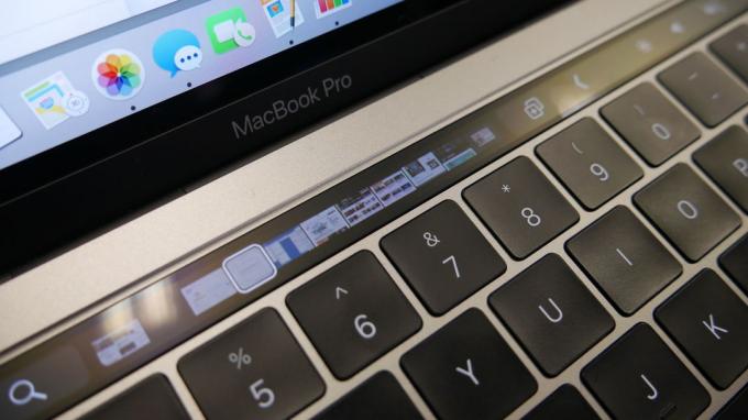 Touch Bar: Välilehtien