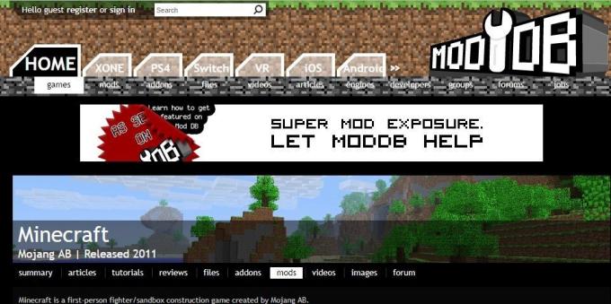 Muoti Mistä ladata Minecraft: ModDB