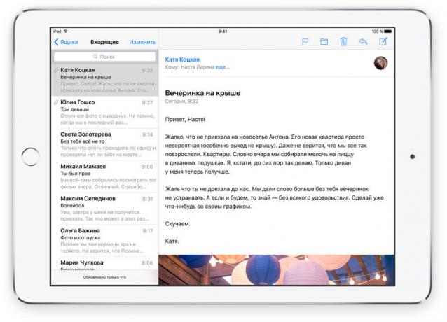 Päivitetty Mail iOS 9