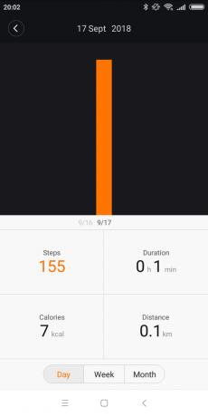 Xiaomi Mijia Smartwatch: Askelmittari