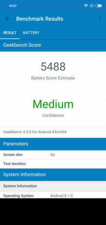 Yleiskuva Xiaomi redmi Huomautus 6 Pro: Geekbench Akku
