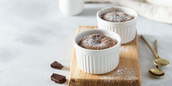 Suklaa soufflé