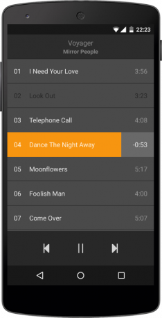 Seos Android - täydellinen minimalistinen musiikkisoitin